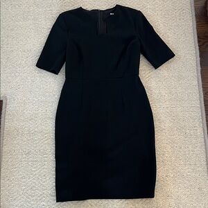 Trina Turk Classic Black Midi Dress